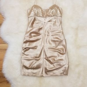 Golden dress by Hailey Logan